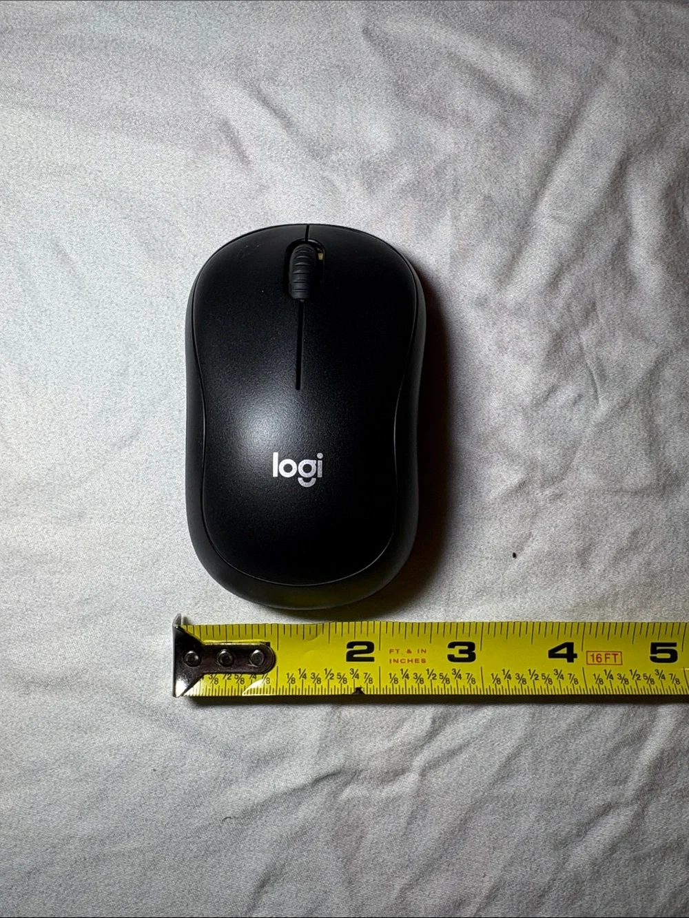 Logitech Black Wireless Mouse - Compact Portable Design